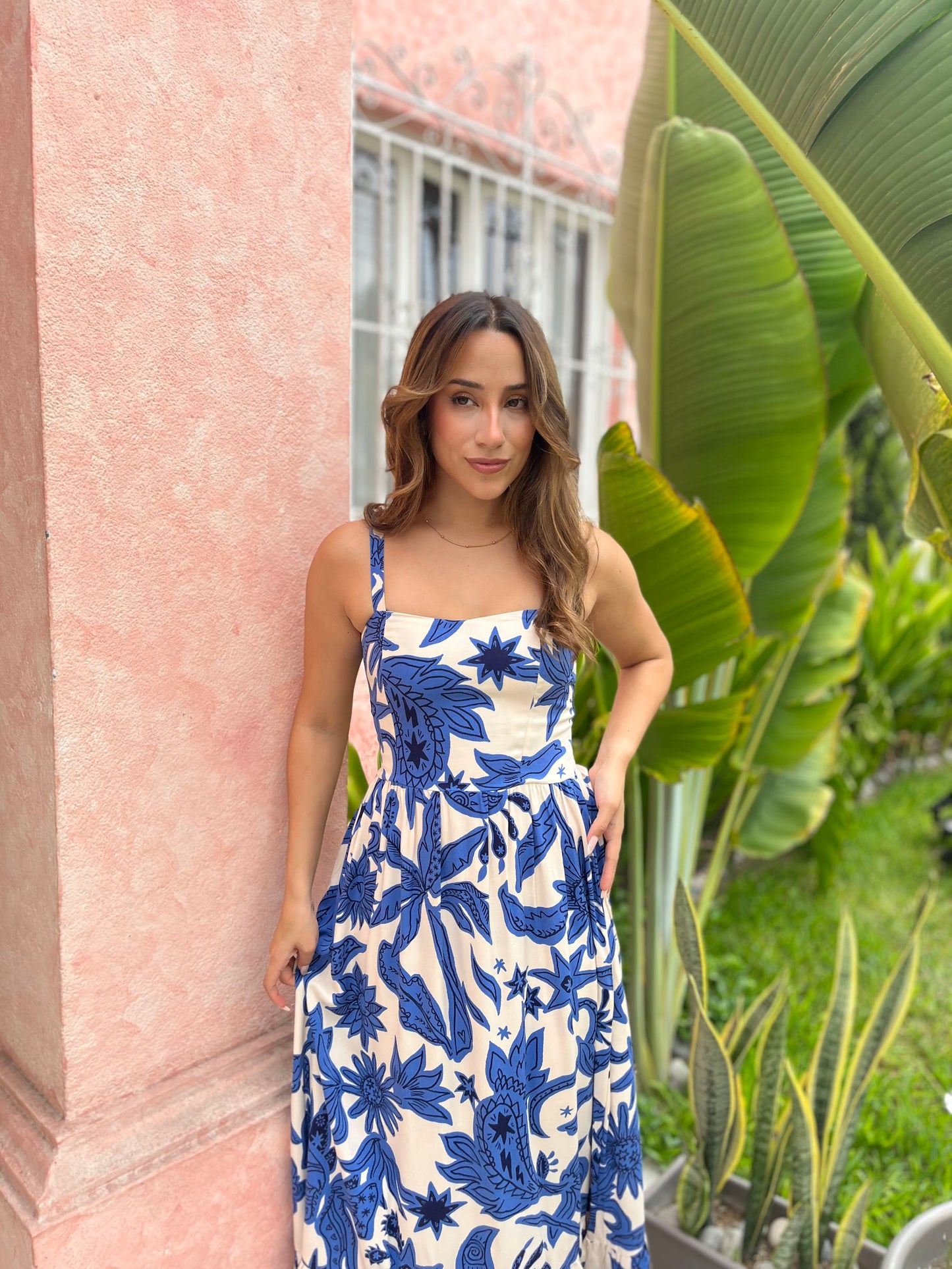 Vestido Sol print azul