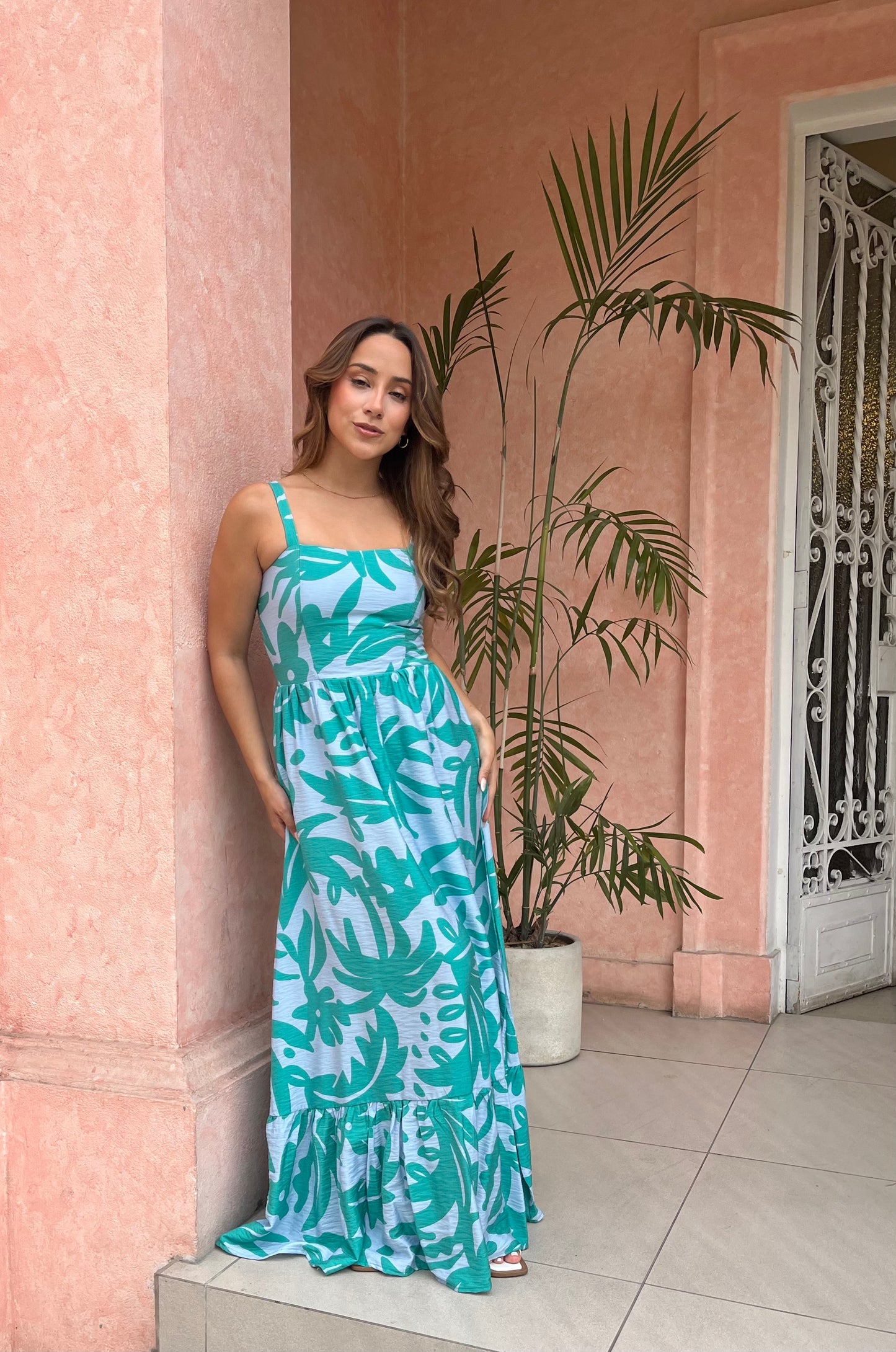 Vestido Sol print verde