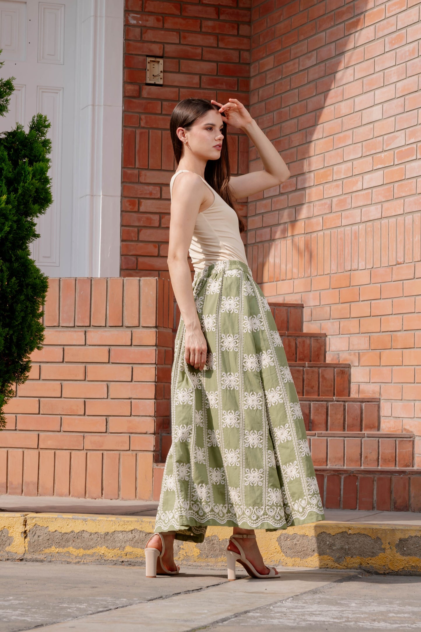 Falda Antonella Verde