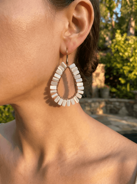 Aretes Summer color Nude - Almát.pe