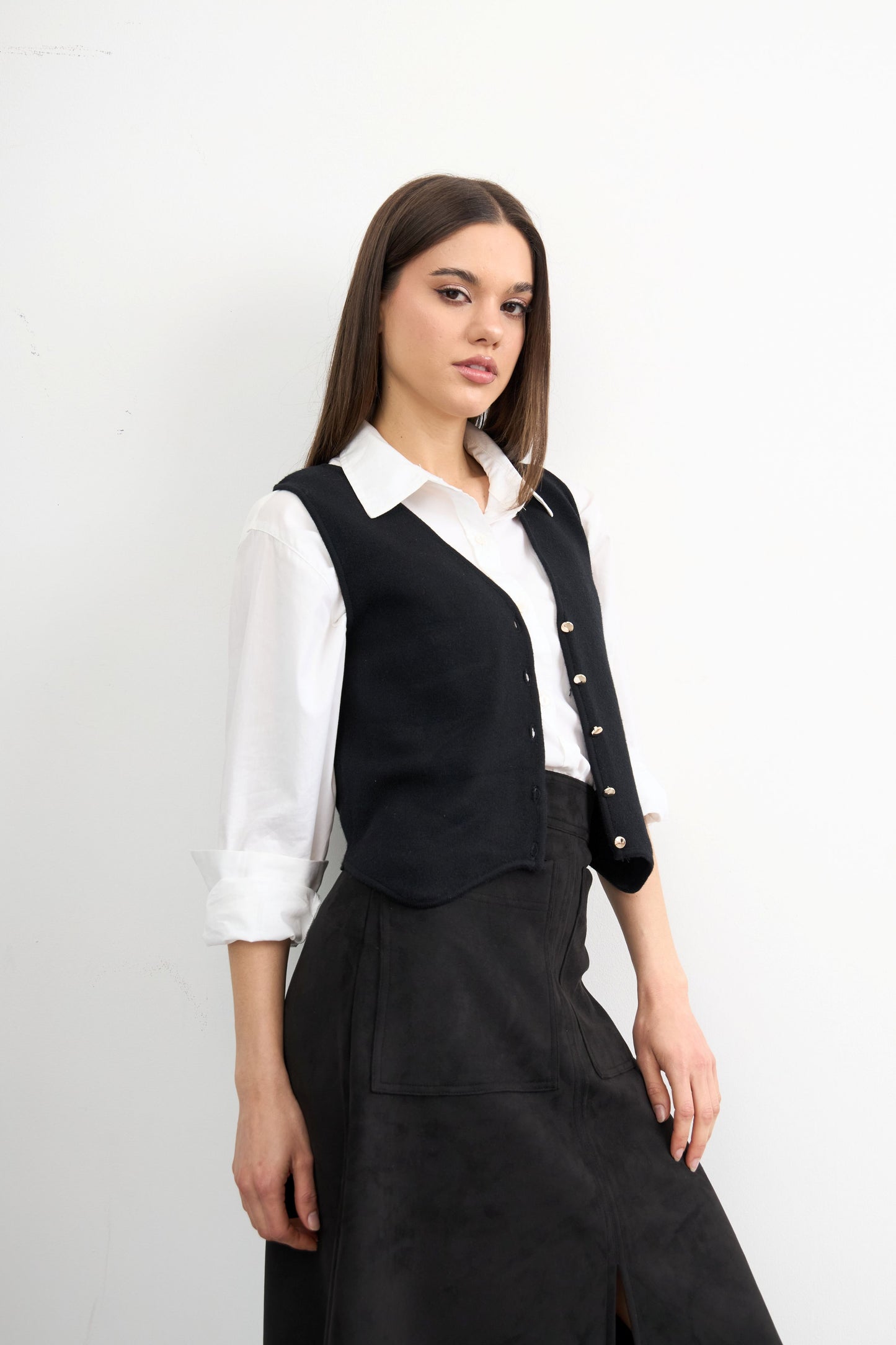Falda Agustina Negro