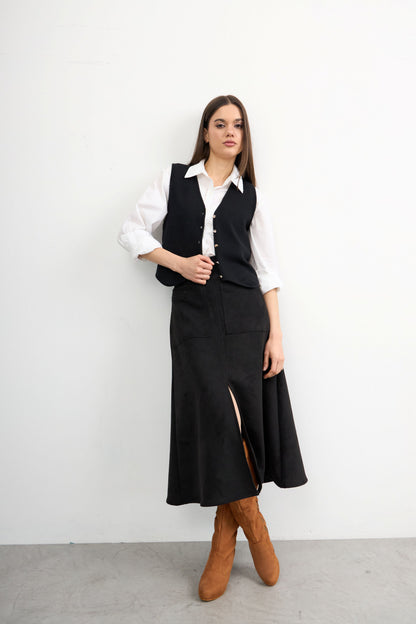 Falda Agustina Negro