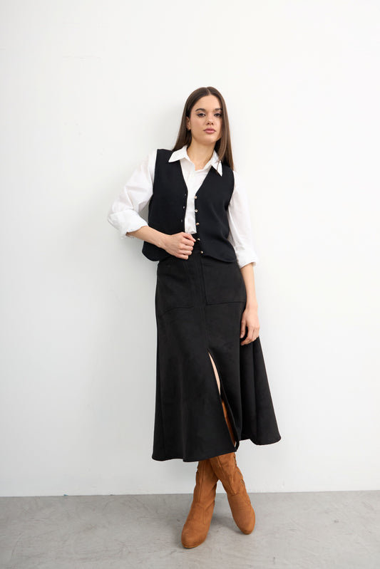 Falda Agustina Negro