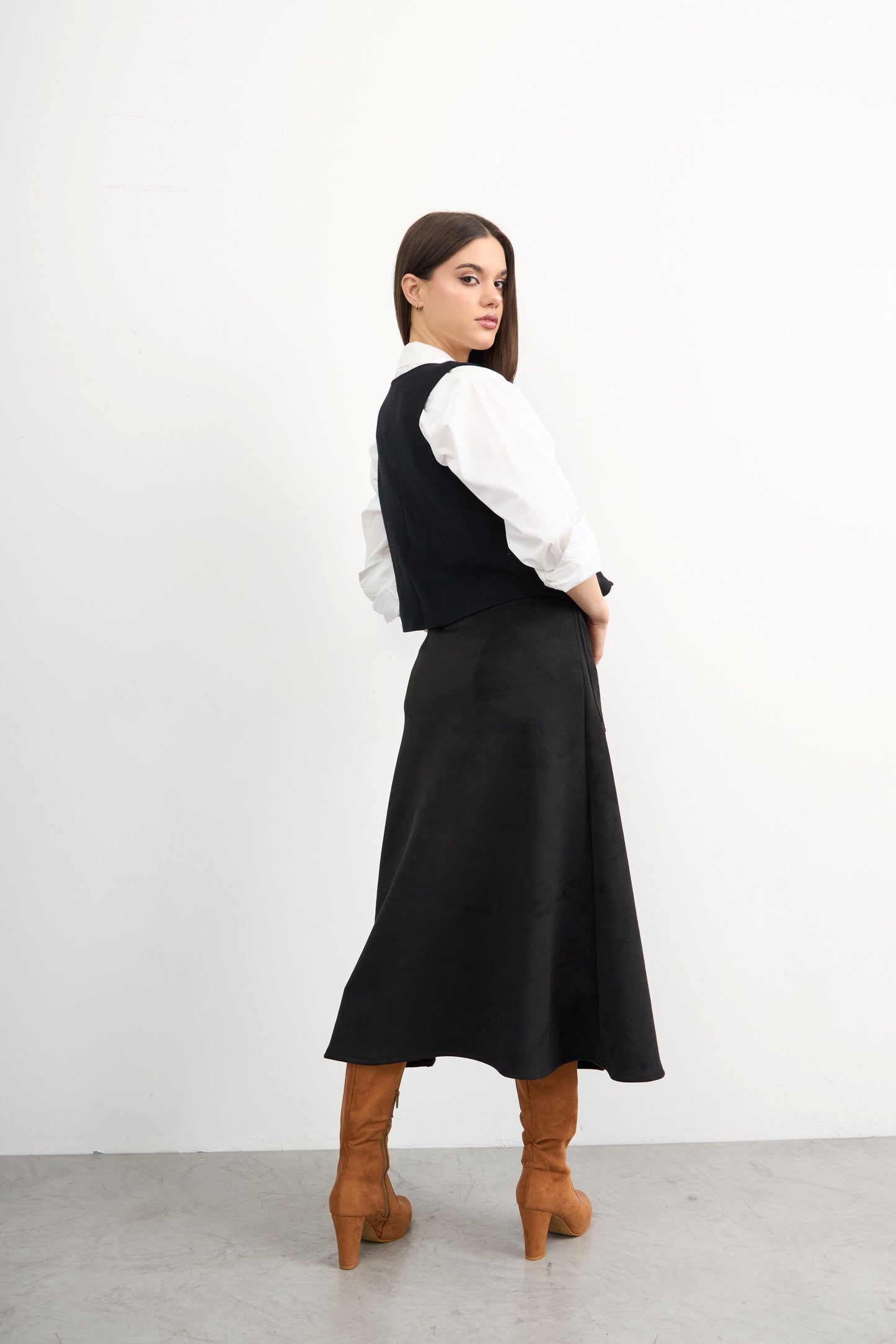 Falda Agustina Negro