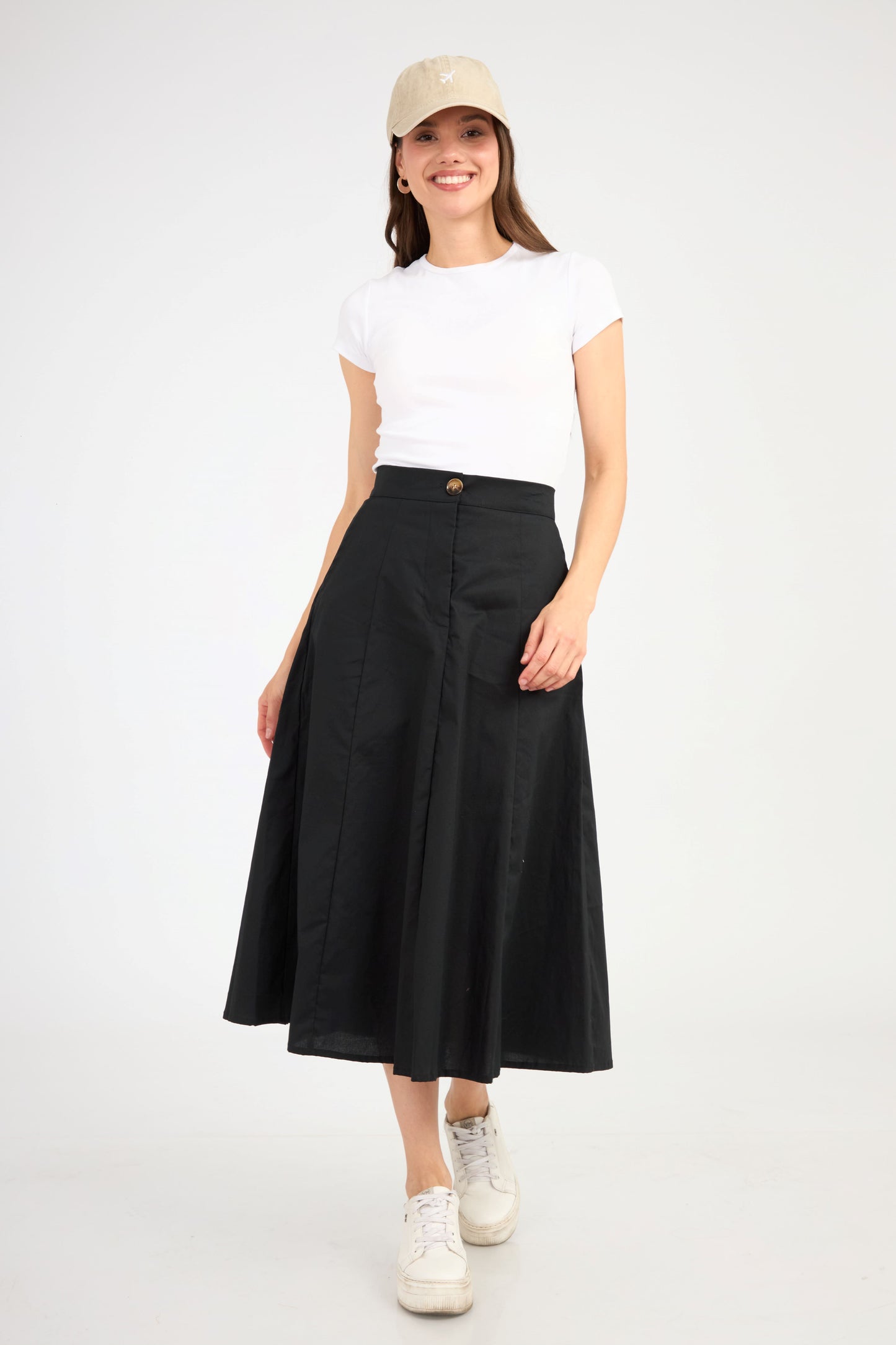 Falda Silvia negra