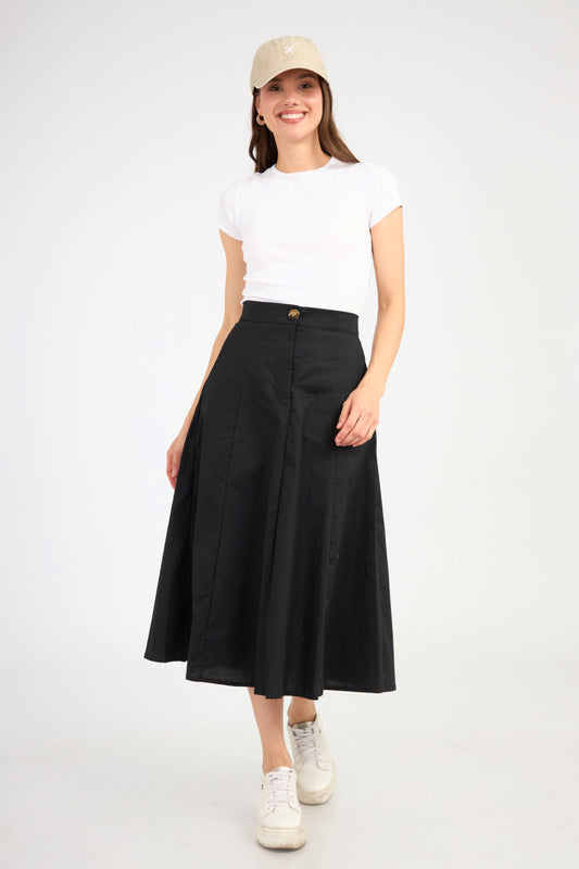 Falda Silvia negra