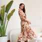 Vestido Simone Estampado beige