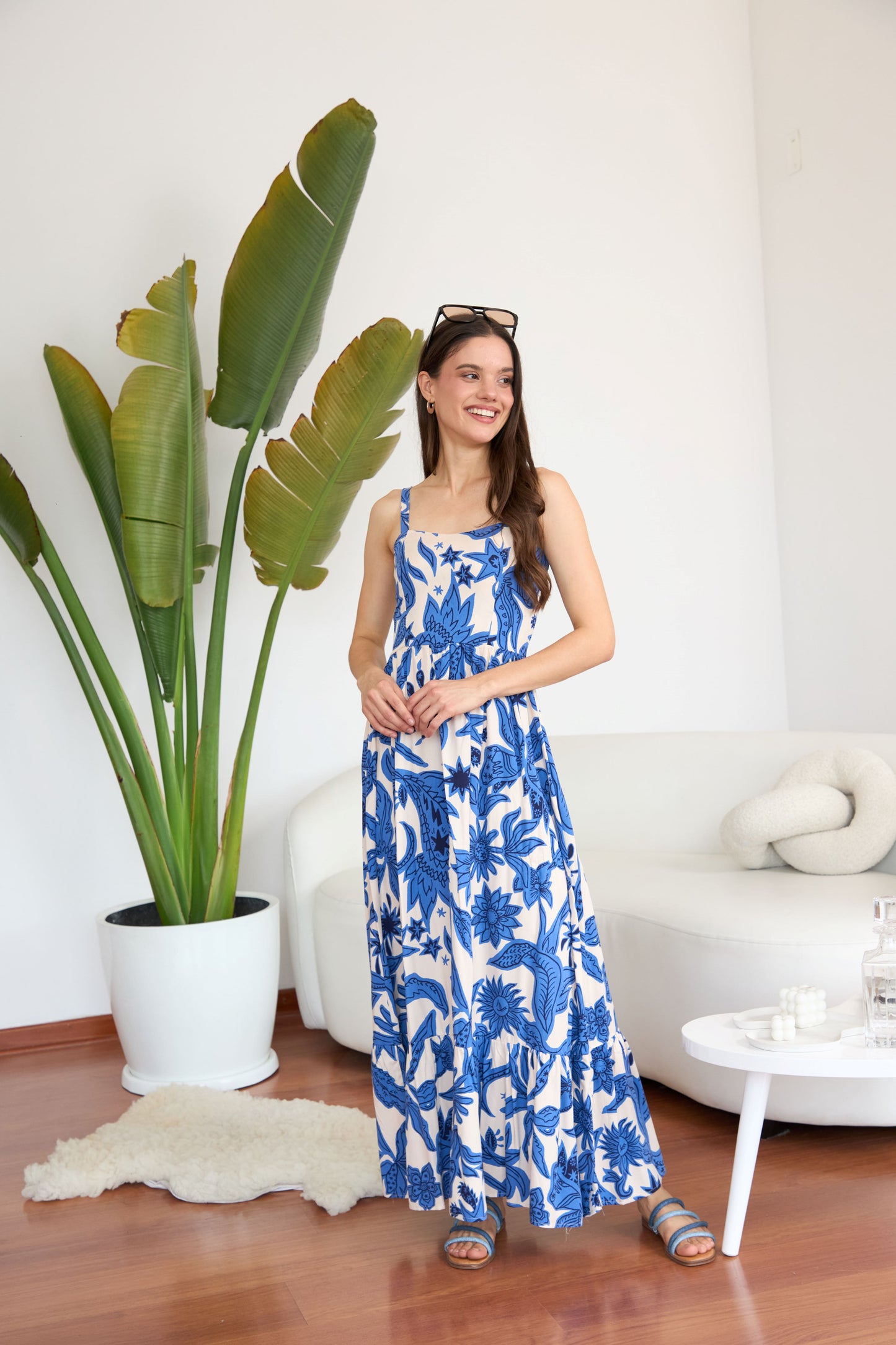 Vestido Sol print azul