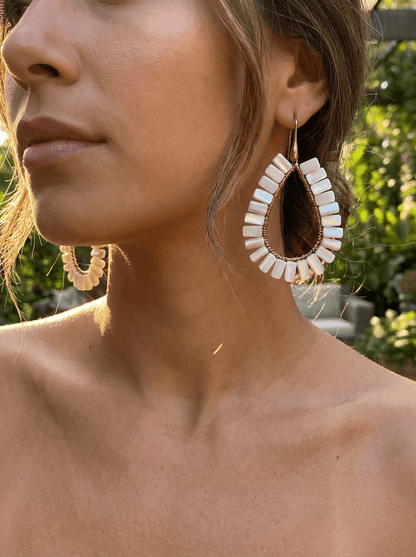 Aretes Summer color Nude - Almát.pe