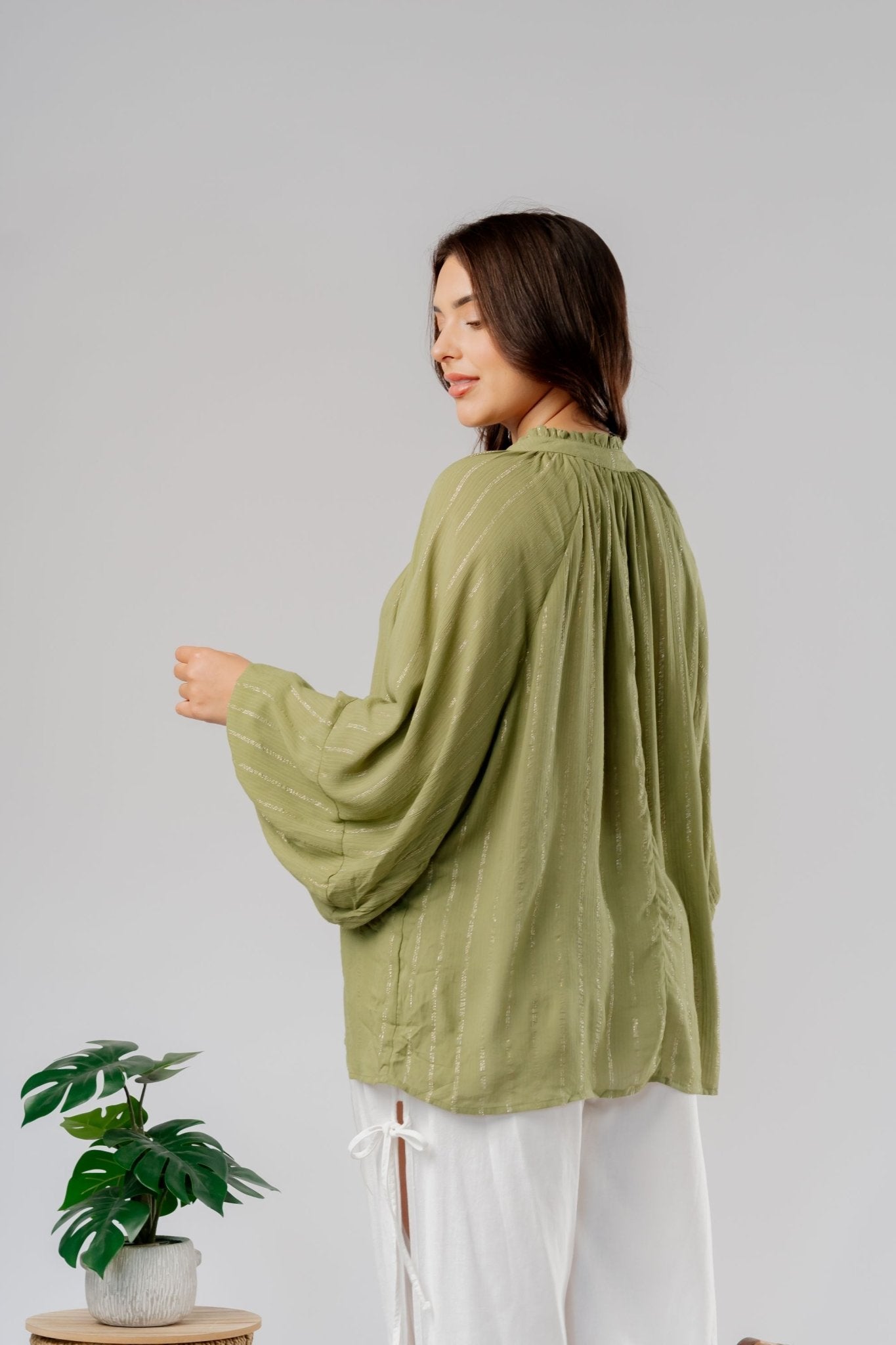 Blusa Boho Nati color Verde - Almát.pe