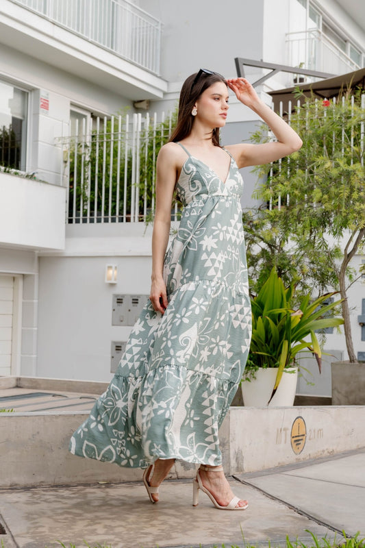 Vestido Mar Verde color Talla única - Almát.pe
