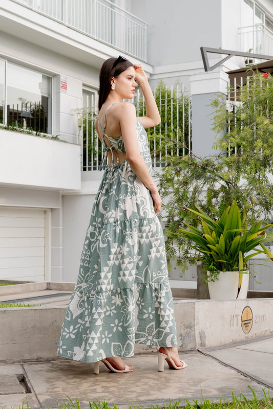 Vestido Mar Verde color Talla única - Almát.pe